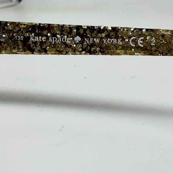 Kate Spade SHIRA/S Designer Sunglass Frames 0ESP Sparkly Gold 55mm 18874‎ main image 7